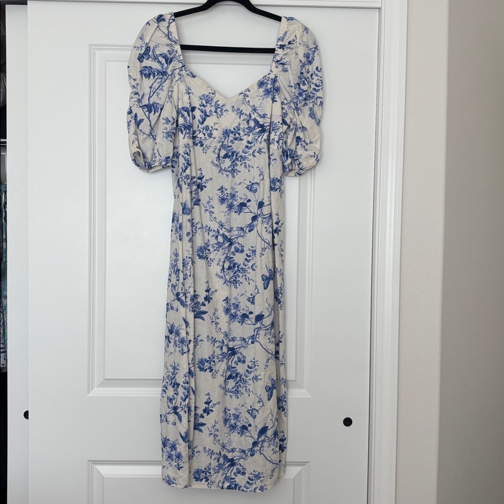 H&M Blue Floral Dress